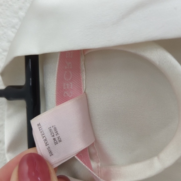 Victoria's Secret Off White Ivory Vintage Robe One Size Pockets Waist Tie Y2K - Picture 8 of 10